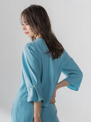 ダブルサテンブラウス