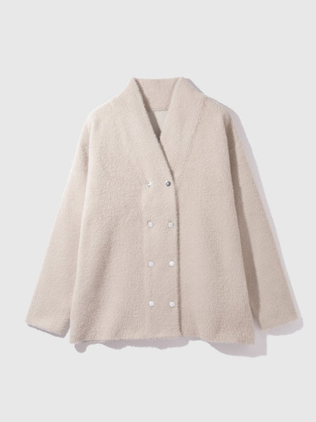 フェレットタッチWニットジャケット≪手洗い可能≫