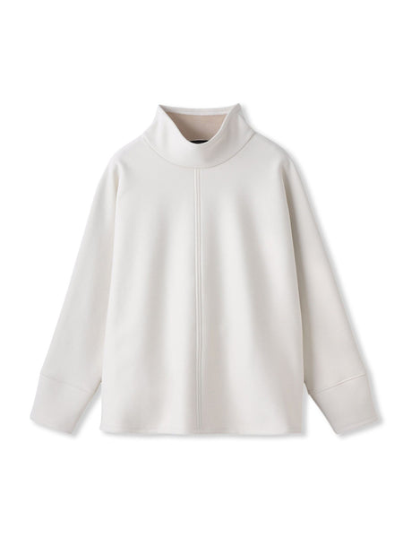 【WEB限定】裏毛布スタンドネックプルオーバー≪毛玉防止・ストレッチ≫