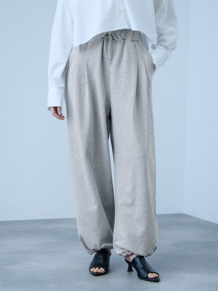 【着回し抜群】裏毛2タックパンツ