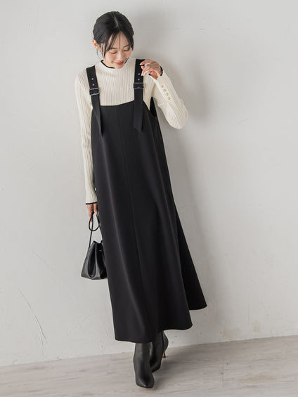 両面ピーチ起毛ジャンスカ≪洗濯機で洗える≫