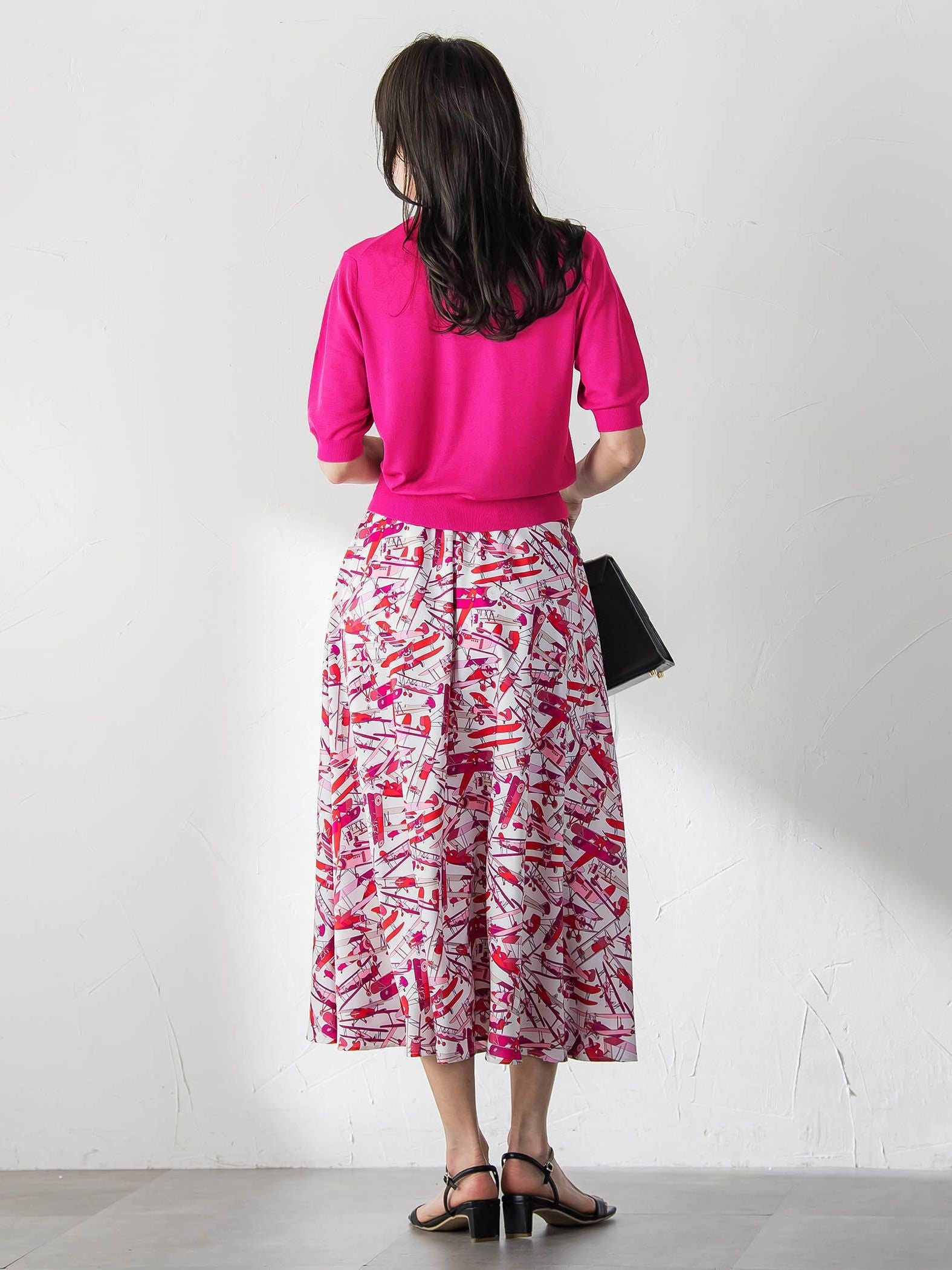 【WEB限定カラーあり】LUCINDAポロニット