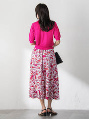 【WEB限定カラーあり】LUCINDAポロニット