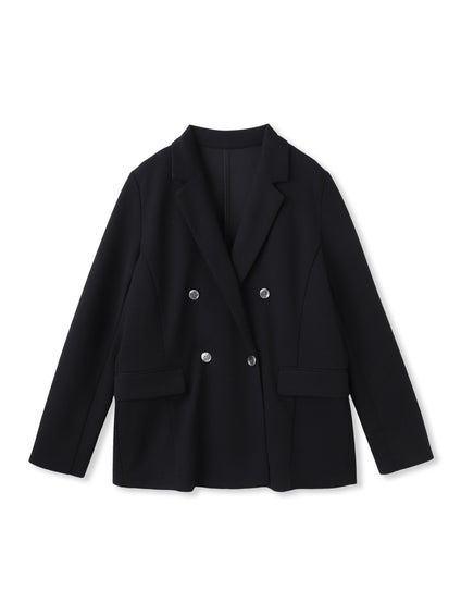 【えらべるSET UP】叶えるダブルブレストジャケット≪手洗い可能≫