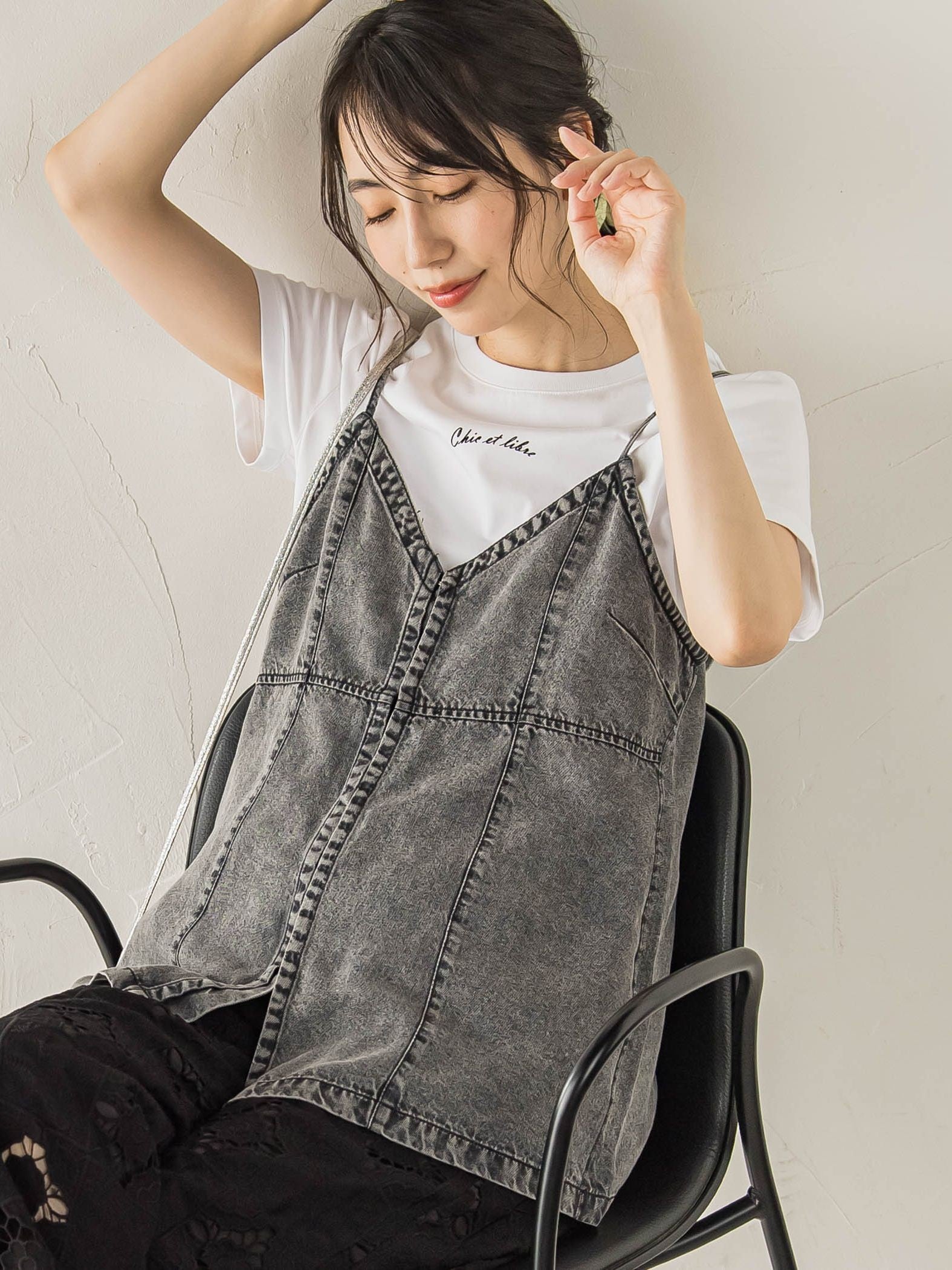 Air DENIM キャミビスチェ