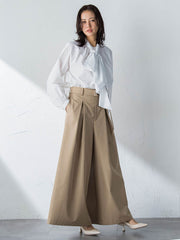 スーパーワイドチノパンツ≪花粉防止/撥水≫