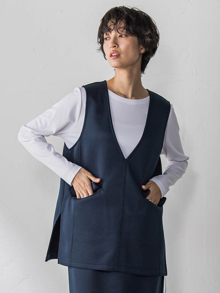 軽量ボンディング3ピーススカートセットアップ≪洗濯機で洗える≫