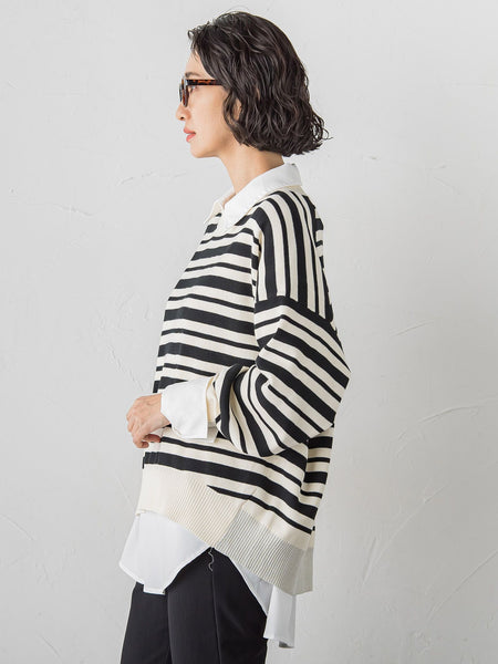 【WEB限定】”3コーデが叶う2点セット”ニット×シャツ