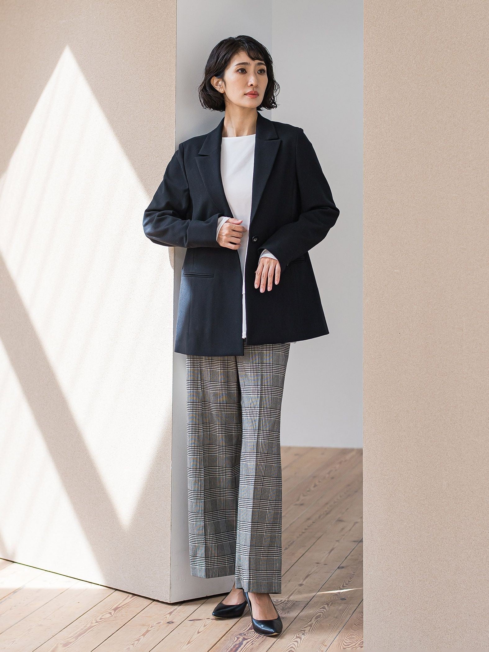 ピクシエスタテーラードジャケット≪手洗い可能≫