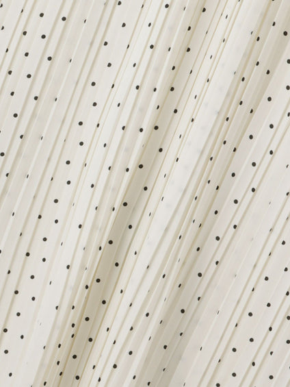 ライトデシンドットフリルネックブラウス