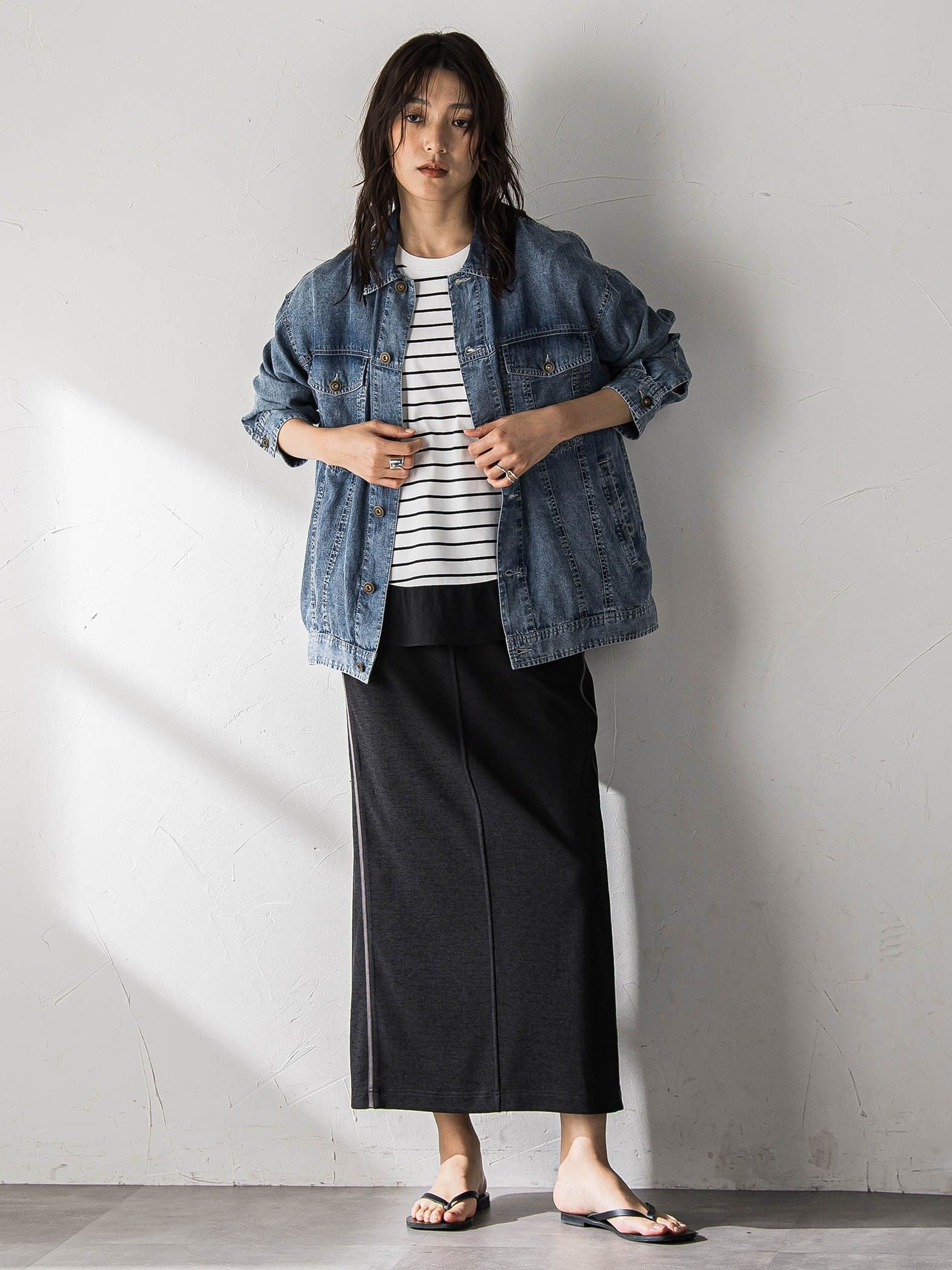 ゆれるデニムジャケット