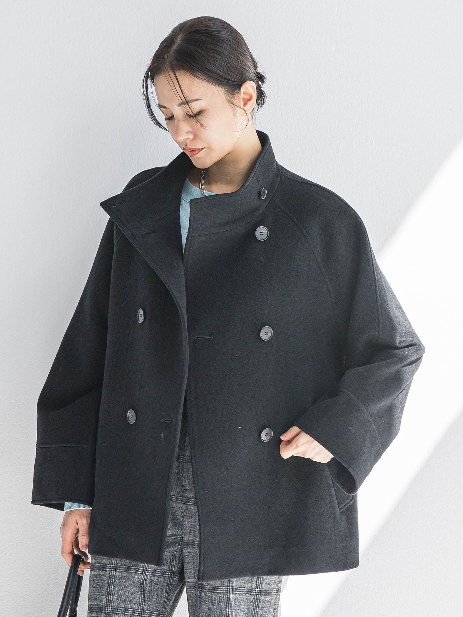 プレミアムウールカシミヤショートコート