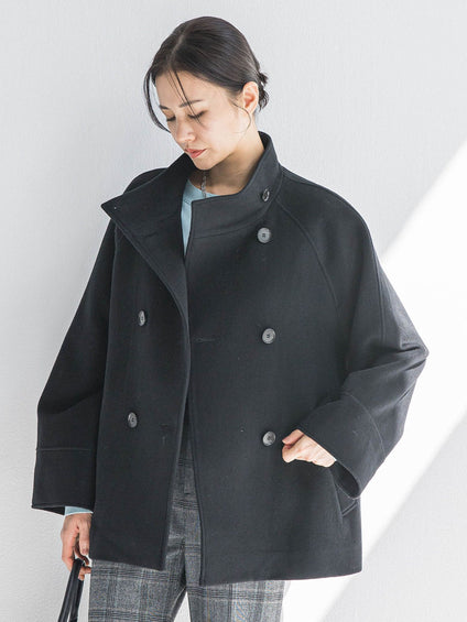 プレミアムウールカシミヤショートコート