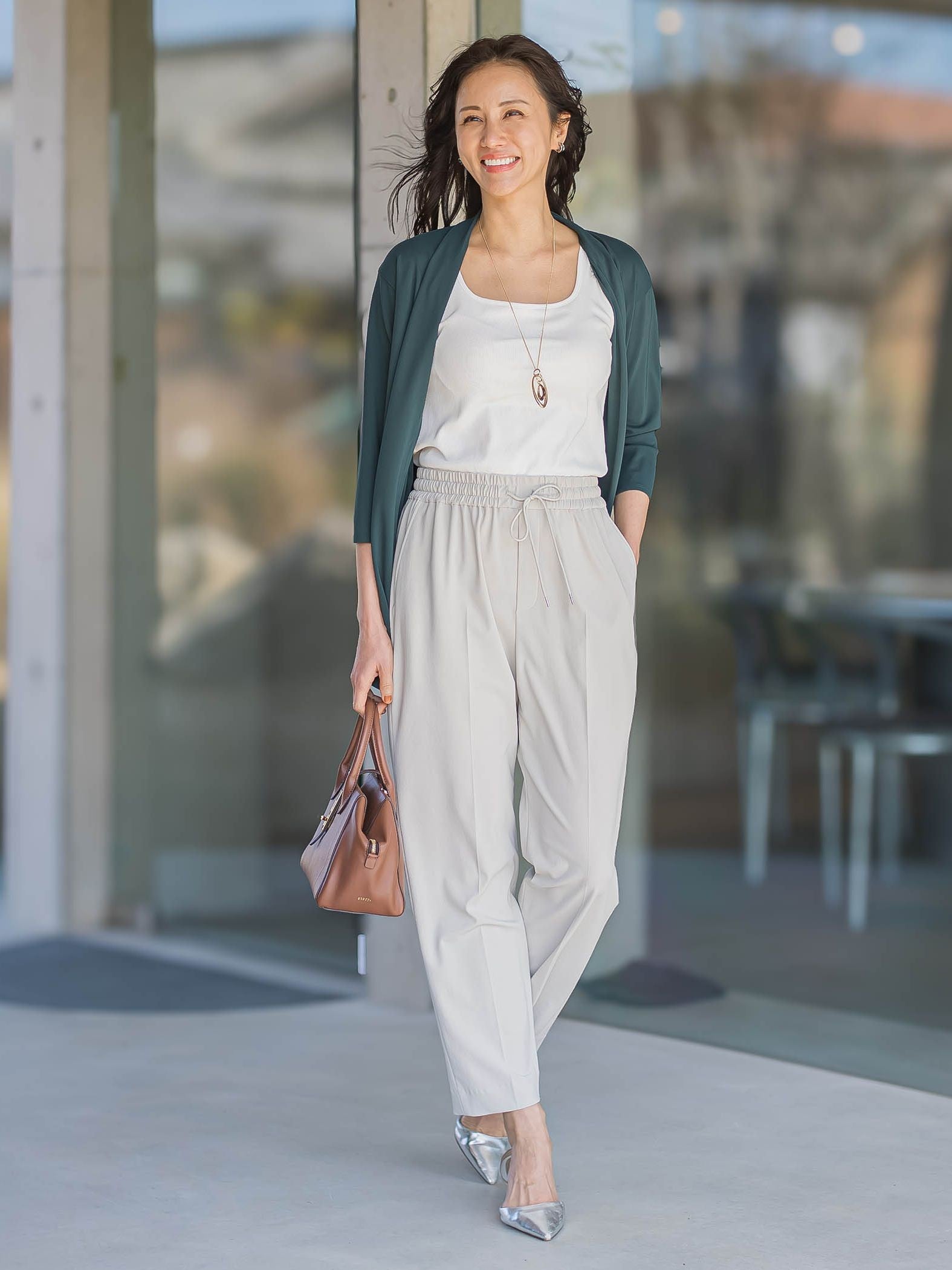 【WEB限定】【待望の再登場！】Active Beautyテーパードパンツ≪13号あり≫