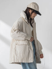 中綿リバーシブルコート≪手洗い可能≫