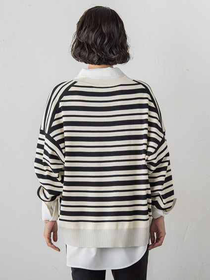 【WEB限定】”3コーデが叶う2点セット”ニット×シャツ