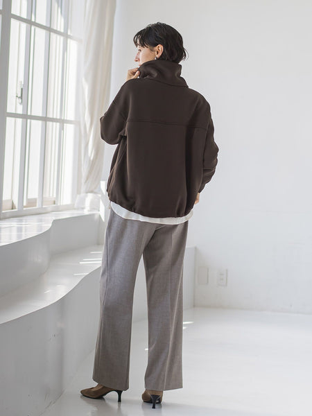 【WEB限定】裏起毛ジッププルオーバー