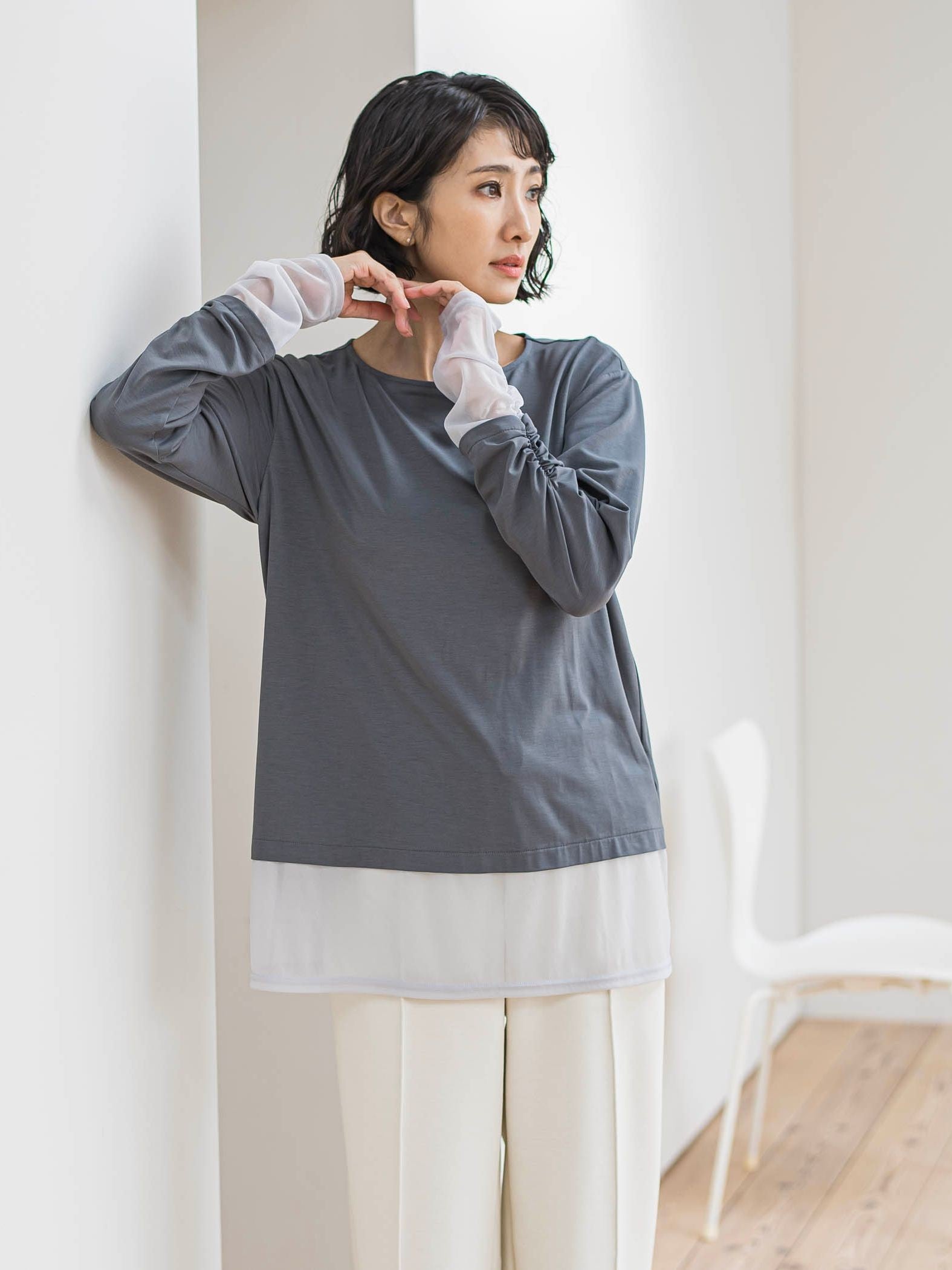 【WEB限定】”重ねるだけで格上げ”レイヤードインナー