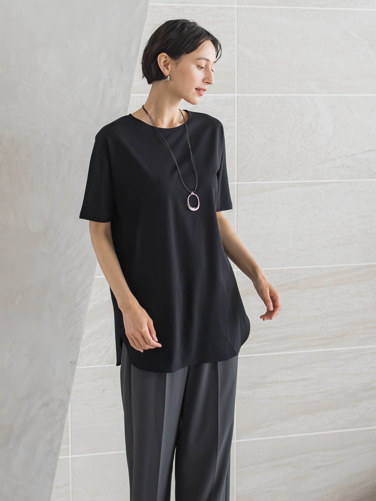 【WEB限定】”細身パンツも怖くない”Tシャツチュニック