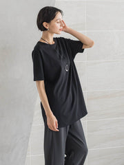 【WEB限定】”細身パンツも怖くない”Tシャツチュニック
