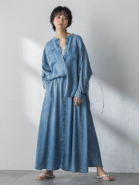 ゆれるデニムサークルスカート