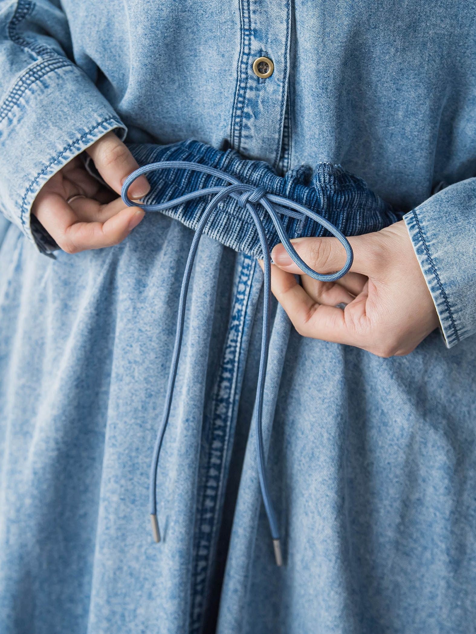 ゆれるデニムサークルスカート