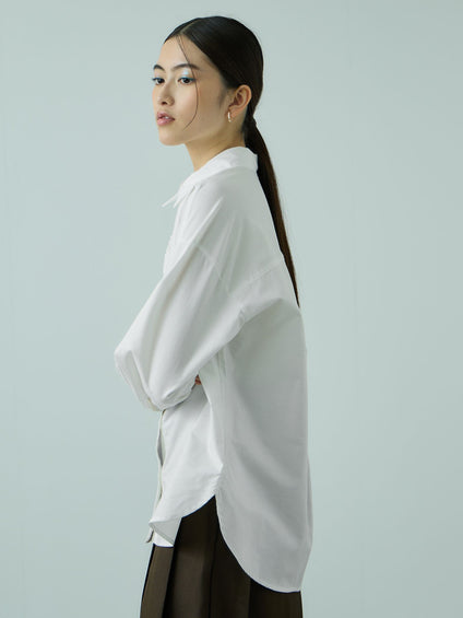 オックスミニフリルシャツ≪手洗い可能≫