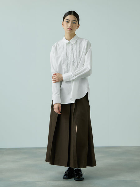 オックスミニフリルシャツ≪手洗い可能≫