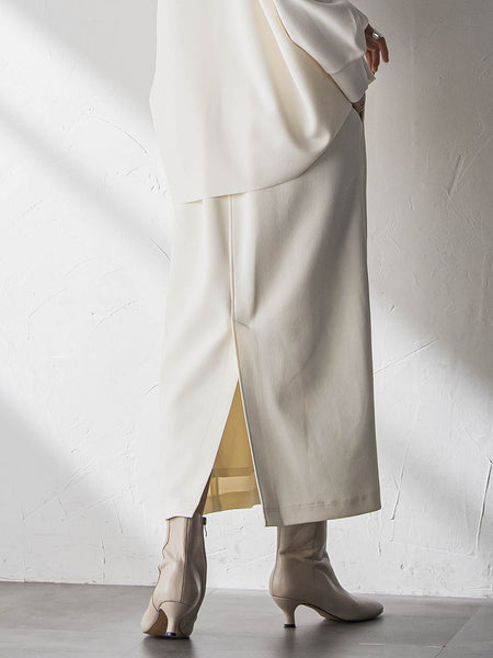 【えらべるSETUP】叶えるIラインスカート≪手洗い可能≫