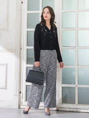 ツイードラメワイドパンツ