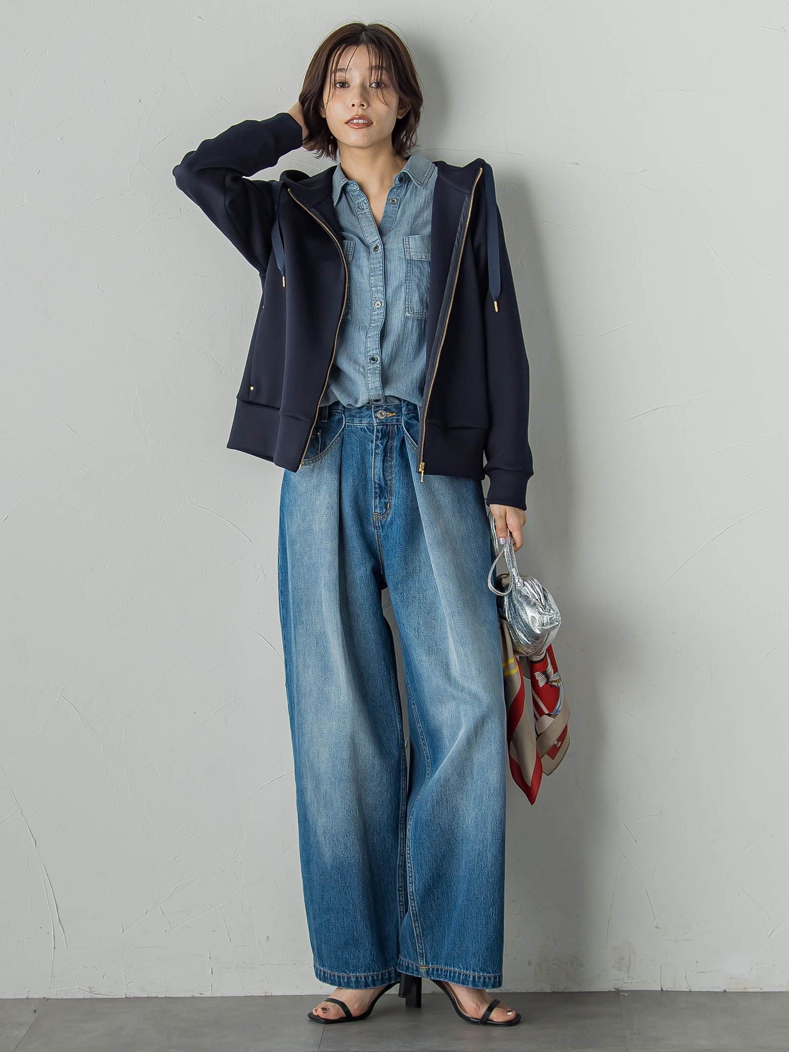 カルゼダンボールパーカー≪手洗い可能≫