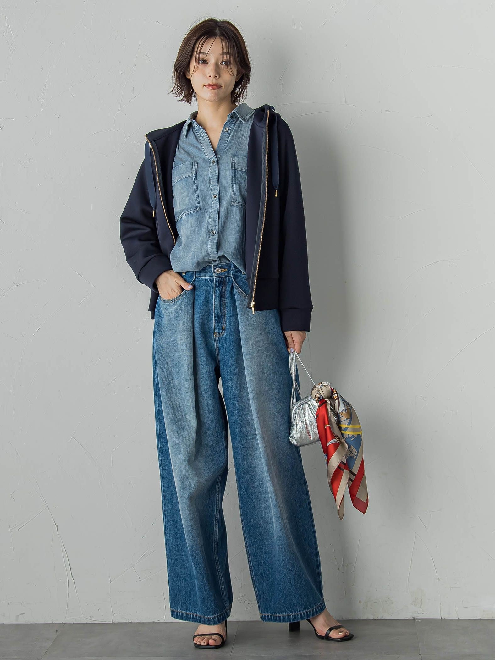 カルゼダンボールパーカー≪手洗い可能≫