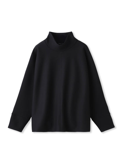 【WEB限定】裏毛布スタンドネックプルオーバー≪毛玉防止・ストレッチ≫