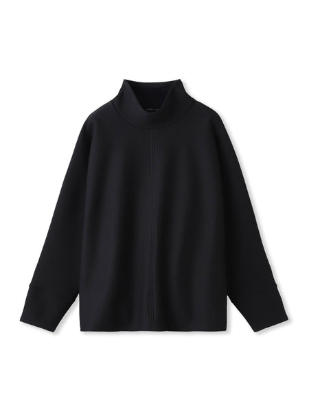 【WEB限定】裏毛布スタンドネックプルオーバー≪毛玉防止・ストレッチ≫