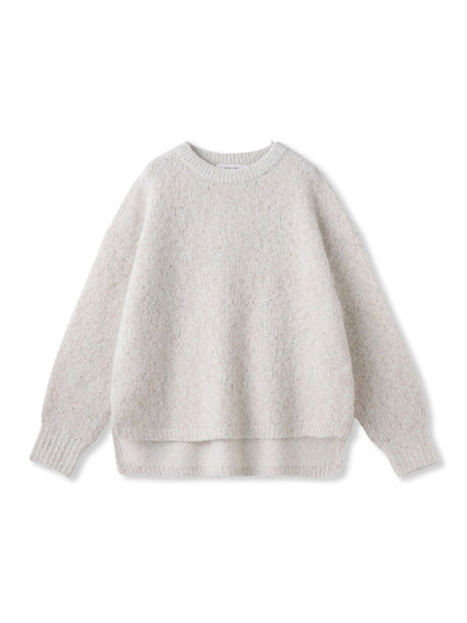 ラメスパンコールクルーネックニット≪手洗い可能≫