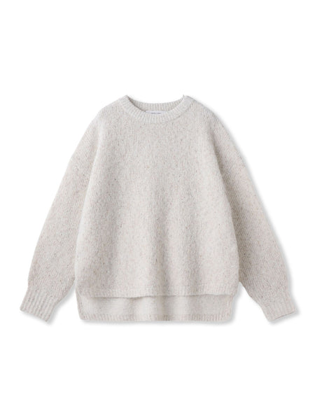ラメスパンコールクルーネックニット≪手洗い可能≫
