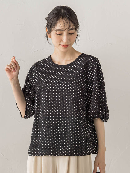 【WEB限定】サッカードットブラウス