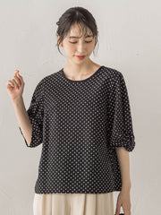 【WEB限定】サッカードットブラウス