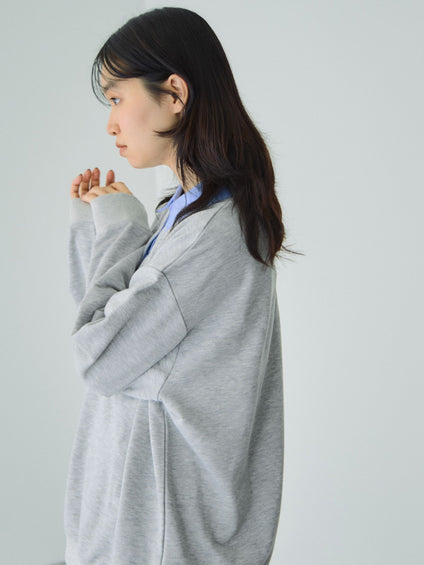 配色ポロスウェットプルオーバー≪セットアップ対応/手洗い可能≫