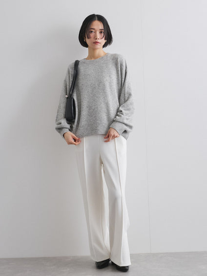 ポンチサイドスリットワイドパンツ≪セットアップ対応/手洗い可能≫