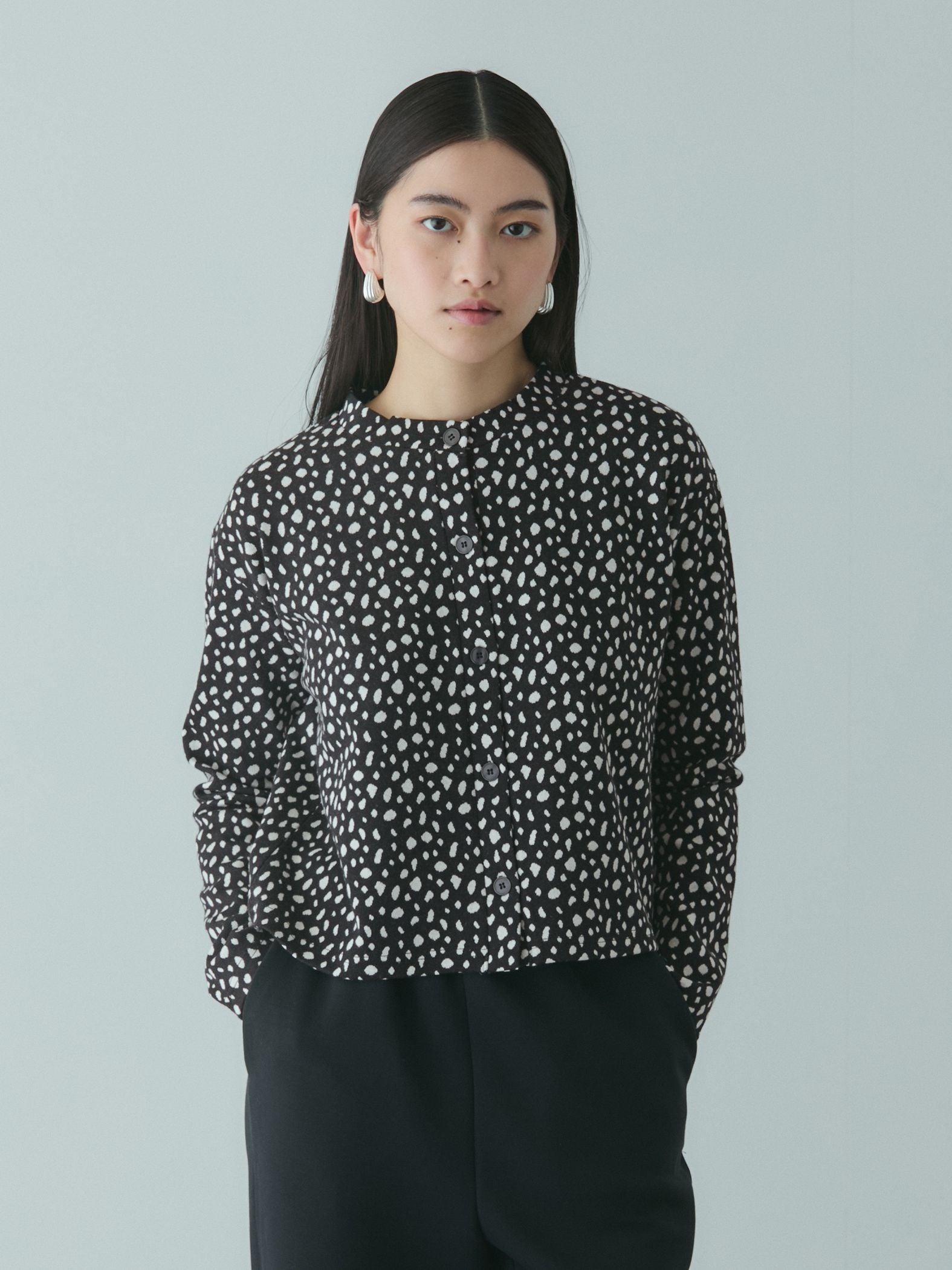 アニマル柄カーディガン≪手洗い可能≫