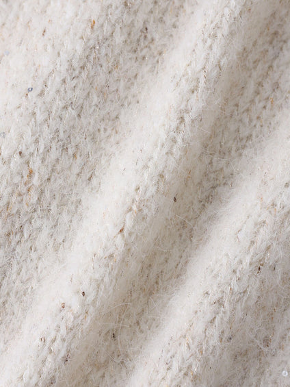 ラメスパンコールクルーネックニット≪手洗い可能≫