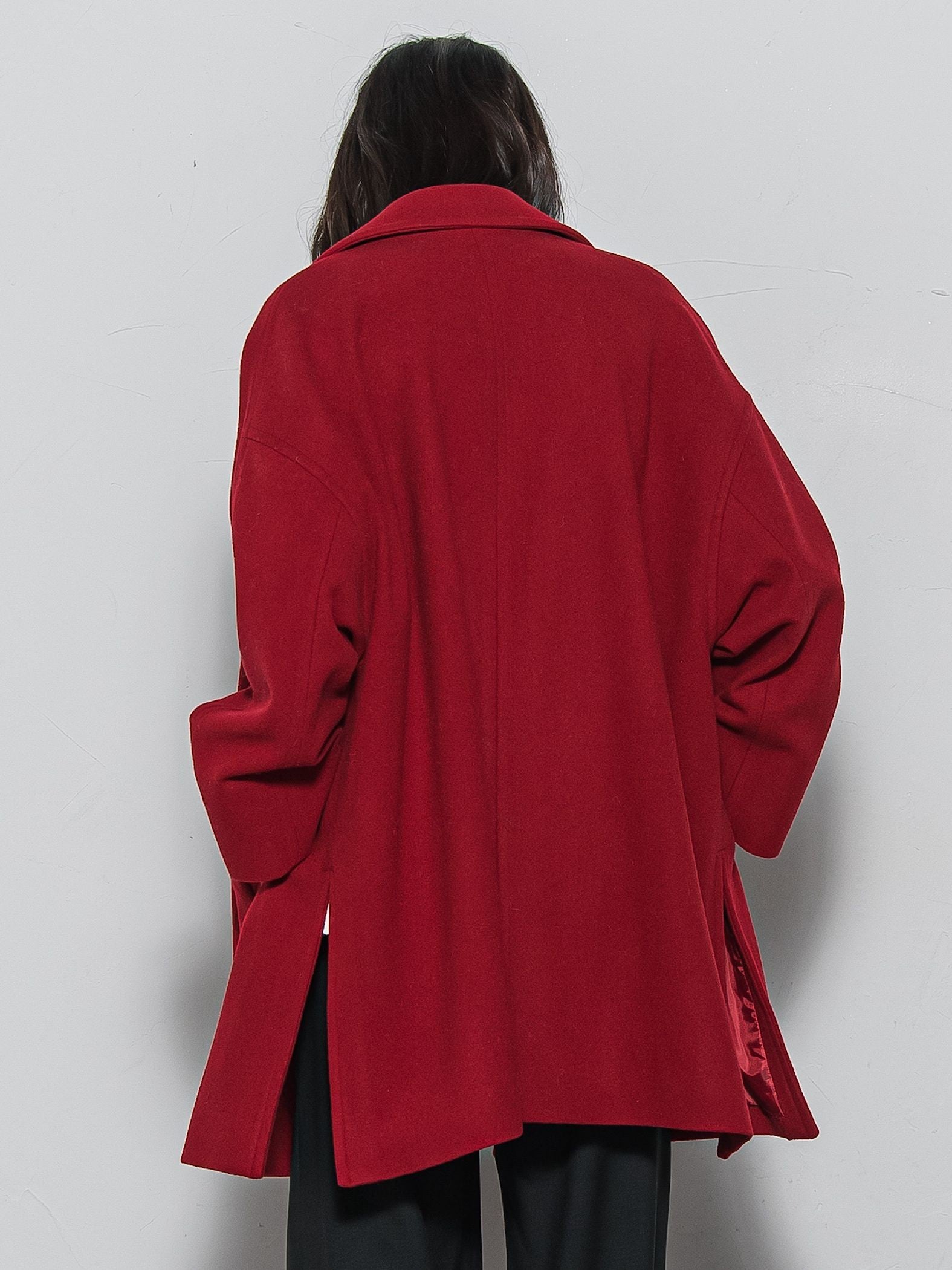 ラムウールダブルカラーコート