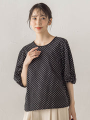 【WEB限定】サッカードットブラウス