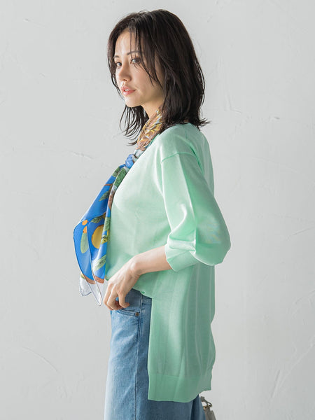 セミシアーボクシーニットプルオーバー≪手洗い可能≫