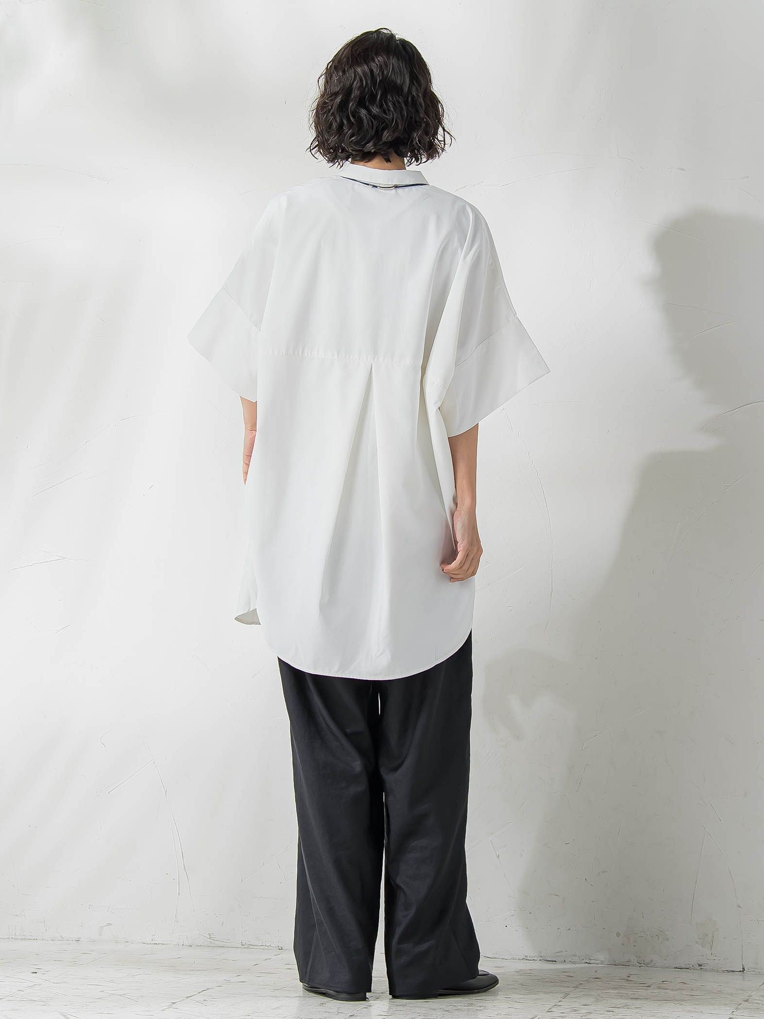 【WEB限定】チュニックシャツ≪手洗い可能≫