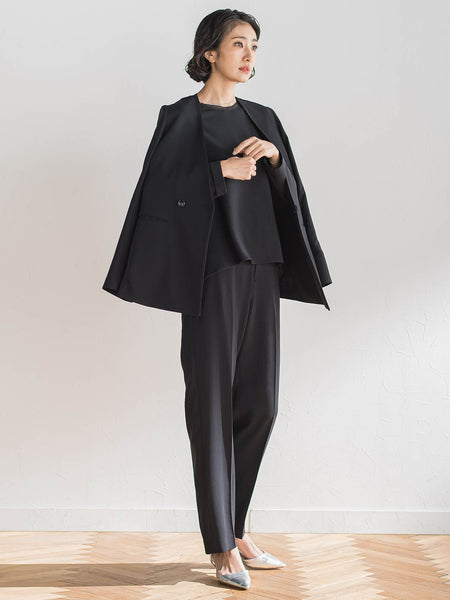 ハイストレッチカルゼストレートパンツ