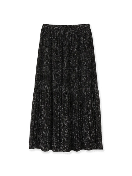 ランダムドットマジョリカプリーツスカート