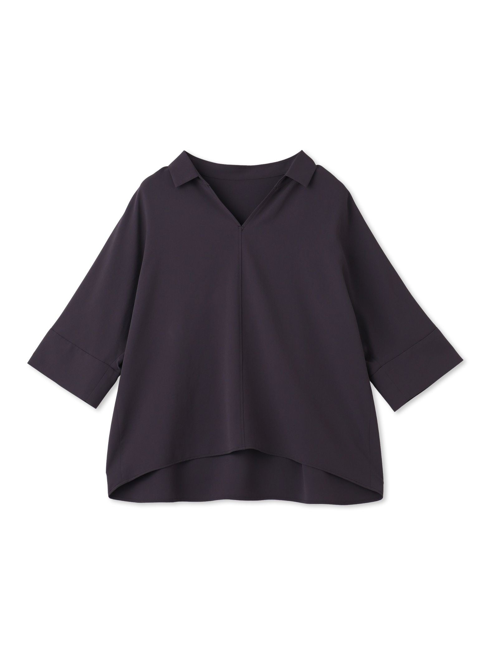 【一部店舗限定販売】キレイ×リラックス スキッパーブラウス≪洗濯機で洗える≫