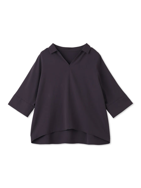 【一部店舗限定販売】キレイ×リラックス スキッパーブラウス≪洗濯機で洗える≫